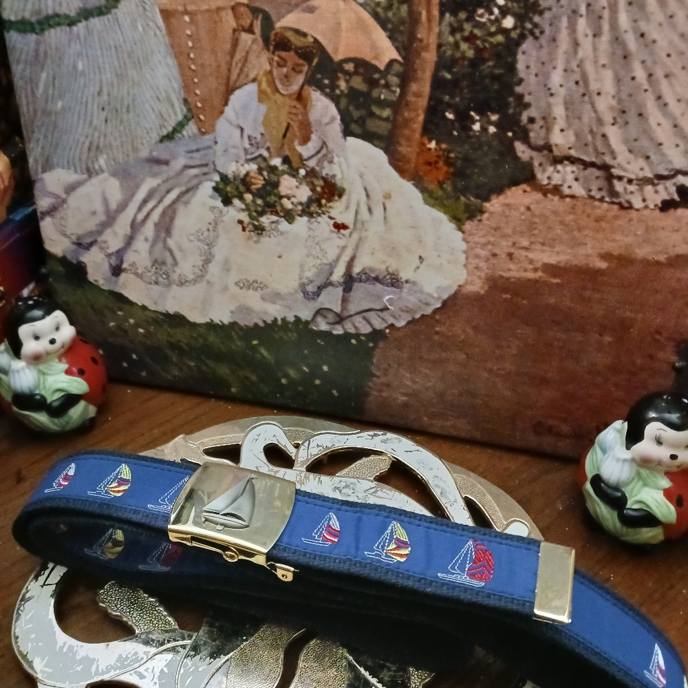 🚢 Skippers Fla,NAUTICAL belt,🏝🏖🏞🎋🎁Never worn.🛥New!BOAT🛶 ⛵️🎁U.S.A. - Picture 3 of 16